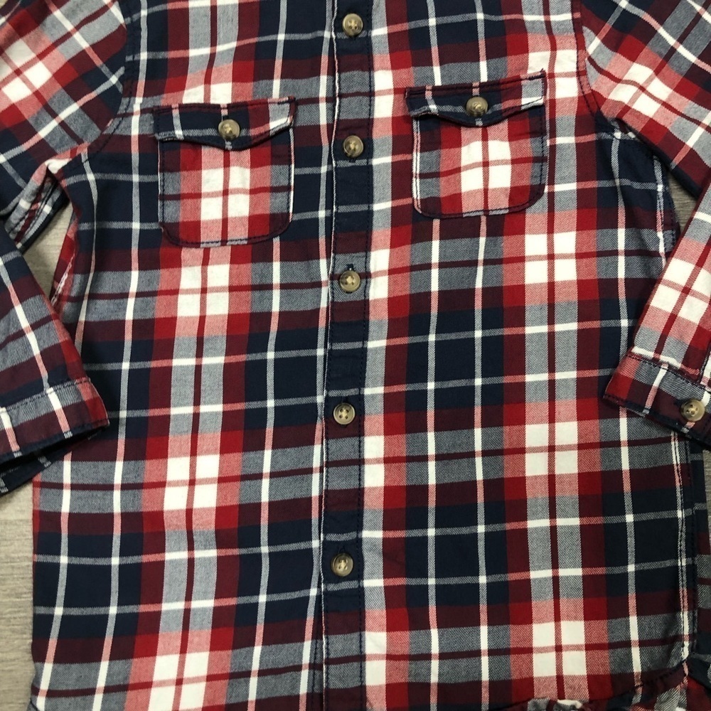 H&M Toddler Boys Plaid Long Sleeve Button Down Shirt 2T - Picture 4 of 6